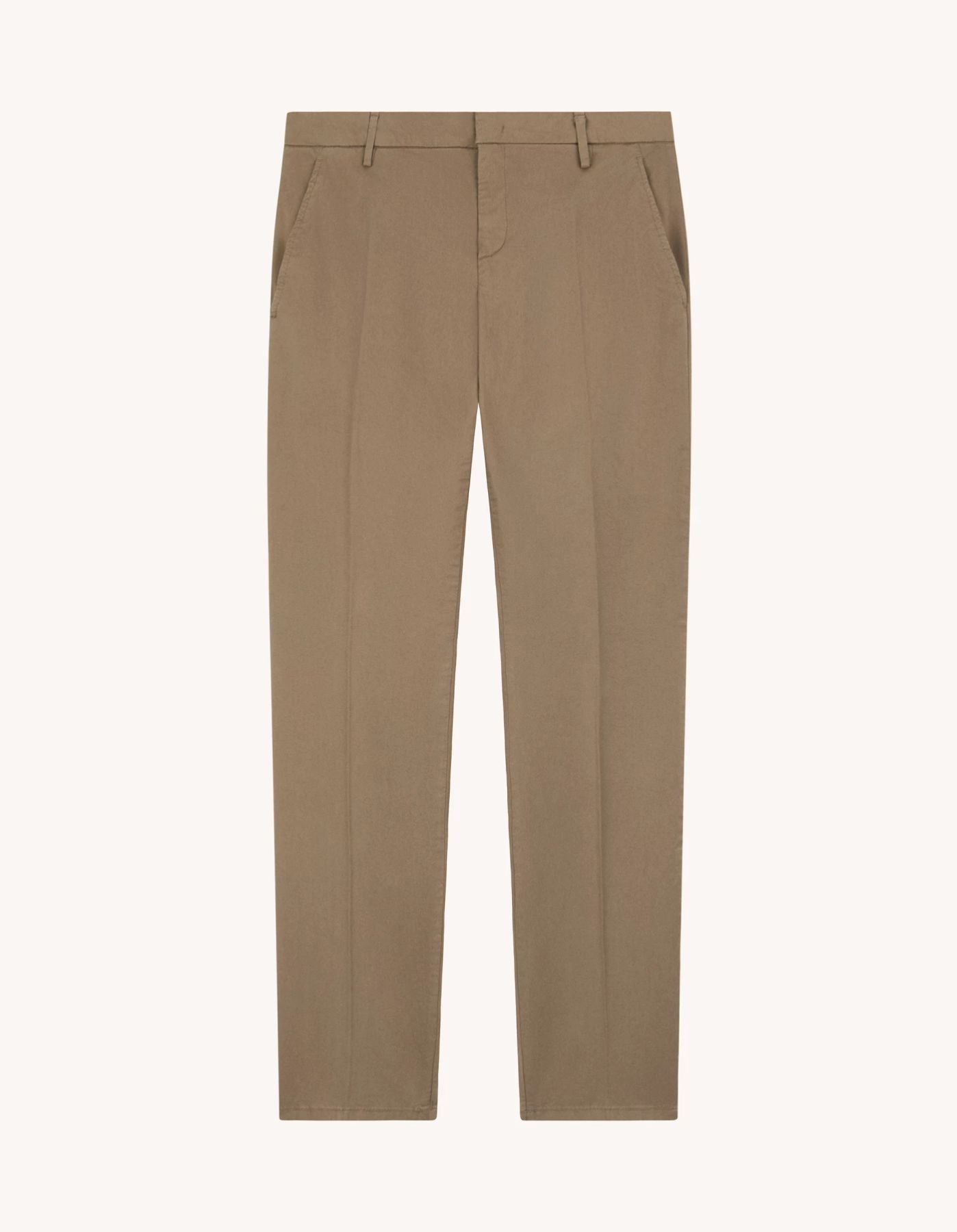 pantalone slim in gabardina leggera