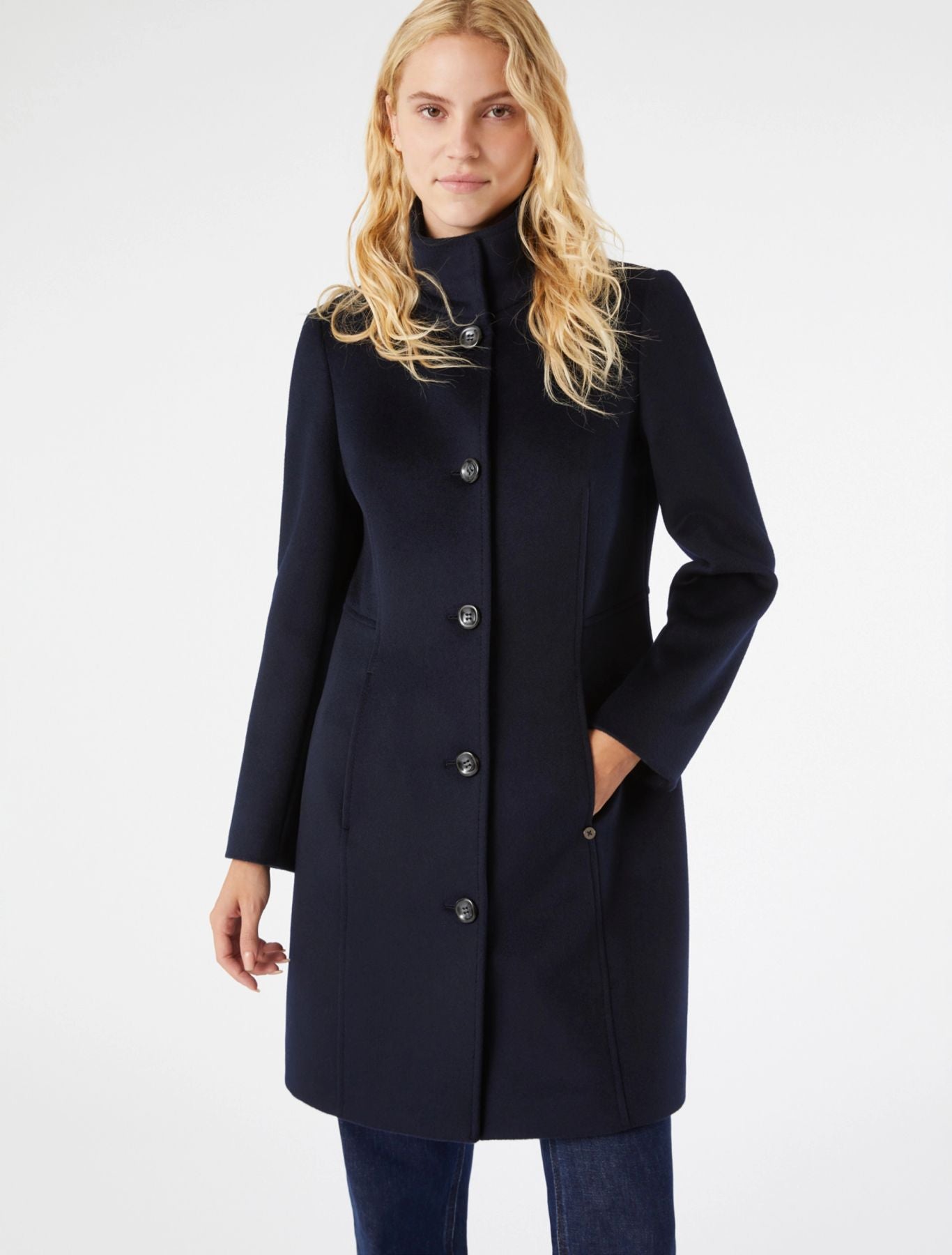 Cappotto Slim in Drap di Lana